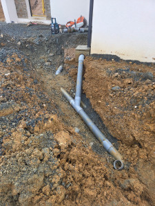 Photo de galerie - Raccordement pluviales et assainissement maison neuve