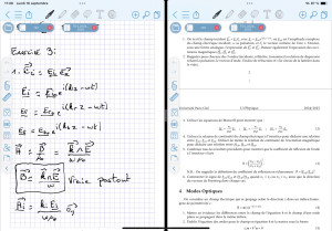 Photo de galerie - Extrait d’exercice que je fais dans mes études 