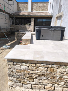 Photo de galerie - Pose Moellons a sec