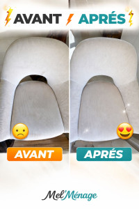 Photo de galerie - Nettoyage d'une chaise en velours côtelé avec une machine pro 