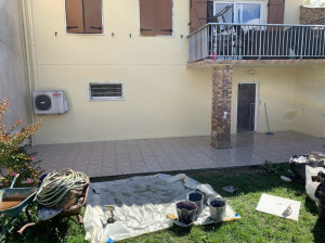 Photo de galerie - Réalisation d’une terrasse en carrelage extérieur