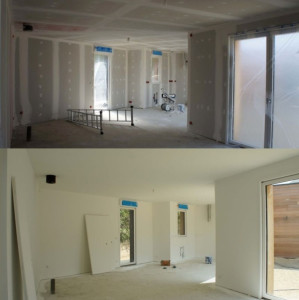 Photo de galerie - Peinture intérieure mur plafond 