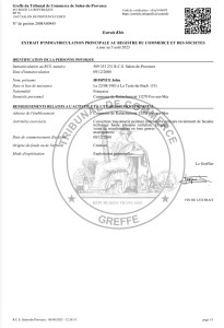 Photo de galerie - Numéro Siret avec qualification