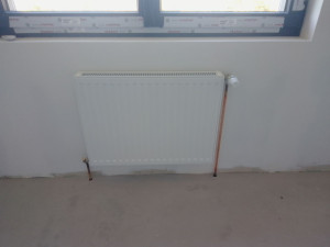 Photo de galerie - Installation d'un radiateur en pavillon en rénovation 