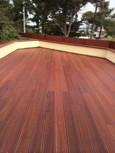 Photo de galerie - Création d’une terrasse en bois éxotique au Cap Ferret