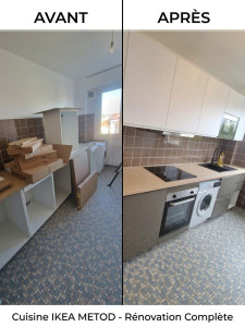 Photo de galerie - Montage et pose cuisine ikea.