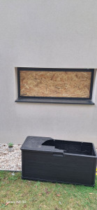 Photo de galerie - Mise en securité d’un double vitrage aprés éffraction, avant remplacement du double vitrage.