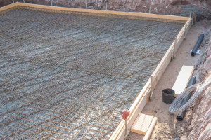 Photo de galerie - Coffrage et ferraillage de dalle en béton 