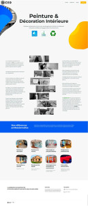 Photo de galerie - Création d'un site Internet et référencement naturel pour une entreprise de décoration et de peinture