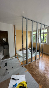 Photo de galerie - Créer une cloison ba13 