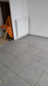 Photo de galerie - Pose carrelage salon