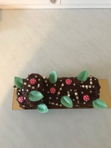 Photo de galerie - Bûche roulée au chocolat 