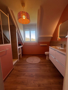 Photo de galerie - Rénovation complète salle de bain . ( Placo , sols , peinture , faïence , … )