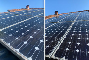 Photo de galerie - Panneaux solaire avant / après