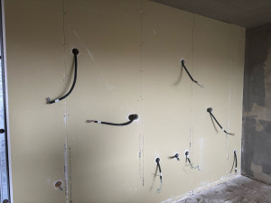 Photo de galerie - Pose de boîte cloison sèche 