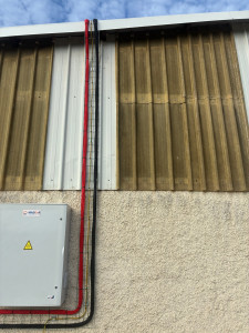 Photo de galerie - Cheminement pour panneaux solaires
