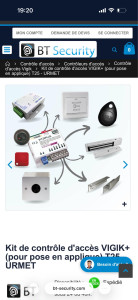 Photo de galerie - Pose de contrôle d’accès avec badge et ventouse aimantée 
