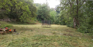 Photo de galerie - Terrain avec des herbes d'une hauteur de 80 cm-1m à l'origine.