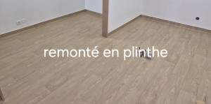 Photo de galerie - Pose de PVC avec remonter en plinthe