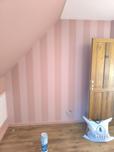 Photo de galerie - Réalisation bandes de couleur 