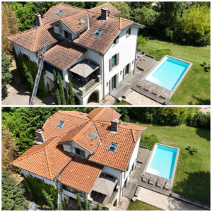 Photo de galerie - Nettoyage et traitement de toiture 