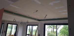 Photo de galerie - Réalisation d'un plafond avec led