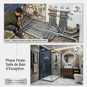 Photo de galerie - Rénovation de Salle de Bain : Conception et installation complète (clés en main).