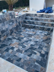 Photo de galerie - Carrelage piscine 30*60