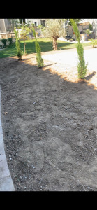 Photo de galerie - Prépa avant pose de rouleau à gazon 