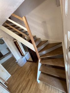 Photo de galerie - Renovation d’un escalier en bois 