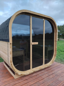 Photo de galerie - Montage saunas extérieure 