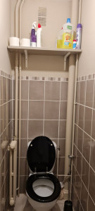 Photo de galerie - Montage étagère dans wc