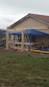 Photo de galerie - Création d'un abris voiture 7x5