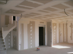 Photo de galerie - Ossature, métallique, plaquer  joints