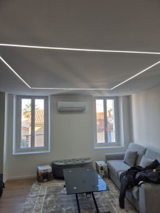 Photo de galerie - Carre led incorporé  faux plafond 