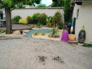 Photo de galerie - Chez un client l'aménagement du terrain
