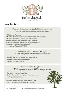 Photo de galerie - Tarifs Reflet du Sud 2026