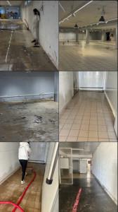 Photo de galerie - Nettoyage complet  dégât des eaux de magasin 