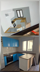 Photo de galerie - Montage de cuisine. 