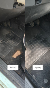 Photo de galerie - Nettoyage intérieur de voiture d’une infirmière libérale