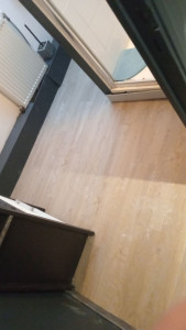 Photo de galerie - Pose de lamelle pvc sol 