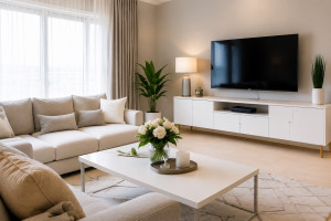 Photo de galerie - Salon propre et bien organisé ✨ Je propose un service de ménage sérieux et soigné pour maisons, appartements et locations. Nettoyage complet, rangement et entretien avec attention aux détails.