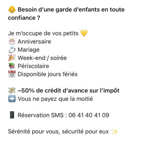 Photo de galerie - Baby sitting