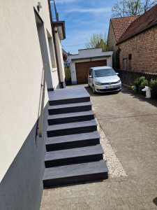 Photo de galerie - Escalier extérieur  dalle 2cm