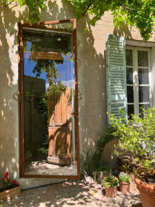 Photo de galerie - Porte monumentale sans imposte .
acier traité corten.
pour une finition rouillée durable et propre.