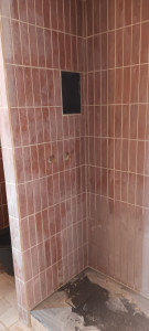 Photo de galerie - Création complète douche et wc suspendus 
