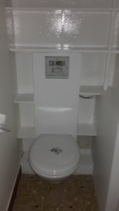 Photo de galerie - Pose d un wc suspendu presque impossible :sorti horizontal sur evac vertical
