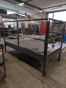 Photo de galerie - Fabrication d'une plateforme industrielle avec garde corps 