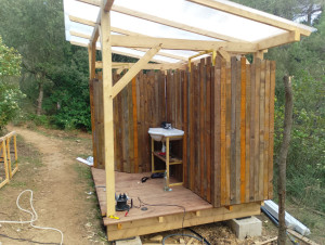 Photo de galerie - Construction douches extérieur 