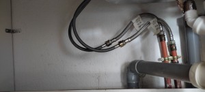 Photo de galerie - Remplacement flexible + robinet.